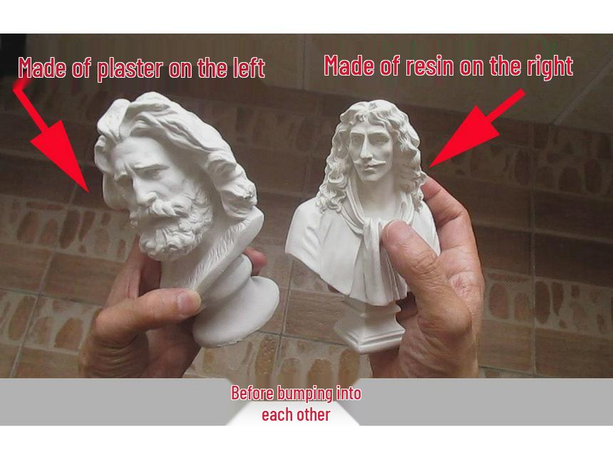 15см Бюст Давида из смолы в европейском стиле - Скандинавская декоративная фигурка