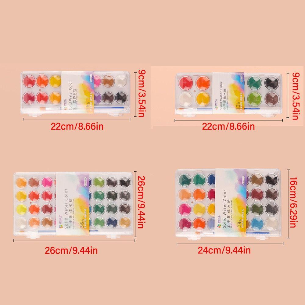 Solid Watercolor Pigment with Water Brush Pen Painting Pigment Set Oil Painting Kit Art Supplie