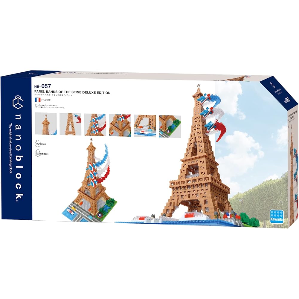 Kawada nanoblock Делюкс Издание Париж Река Сена Строительный набор NB-057