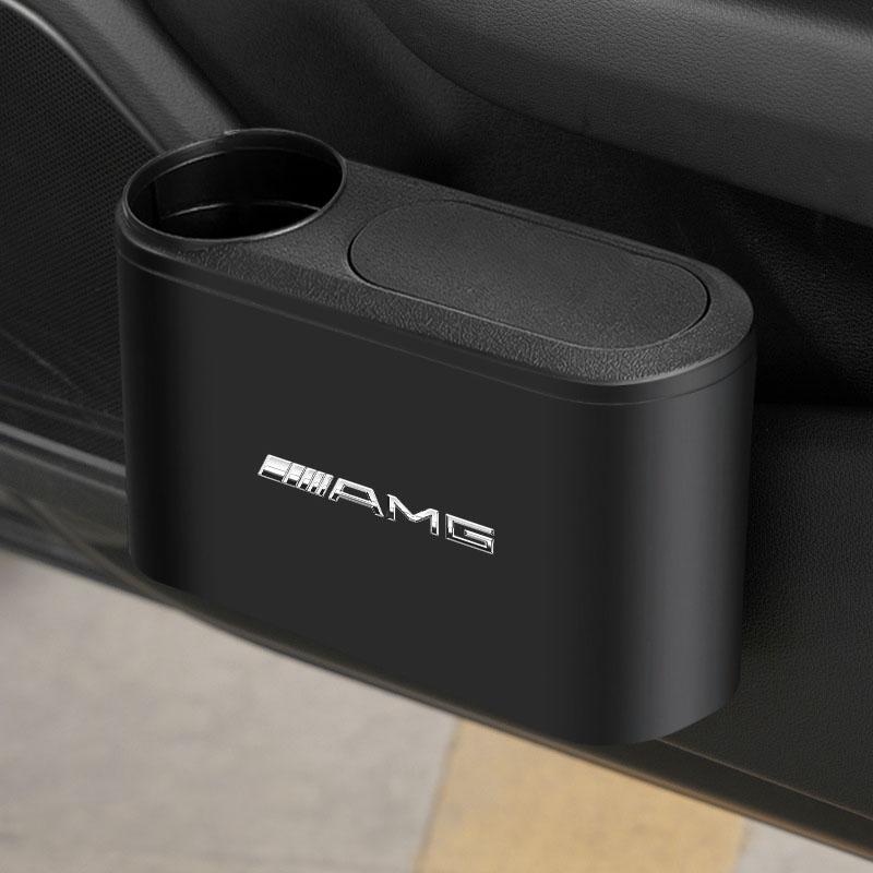 Автоэмблема мусорного ведра, контейнер для мусора, хранение, автомобильные аксессуары для Mercedes-Benz AMG C500 C200 C300 A B C E GLA CLA GLK GL ML GLE W204 W205 W203 W211