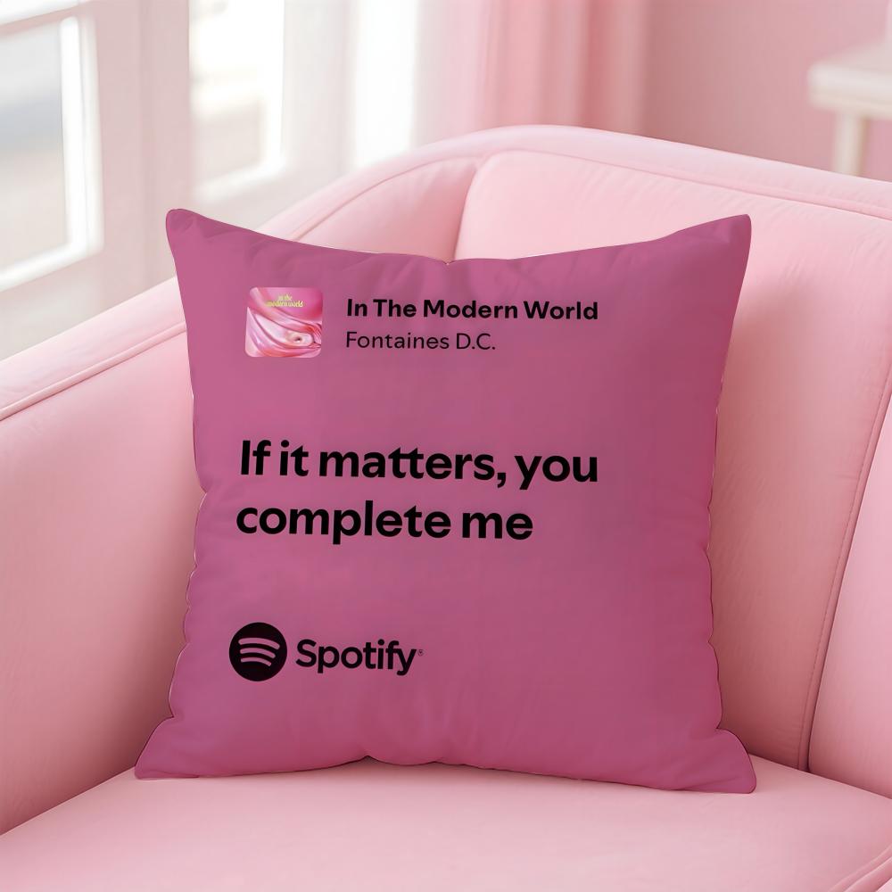 Romance Indie Irish Band FFontaines D C Cushion Cover Pillow Case Soft Skin Friendly Fabric Concealed Zipper