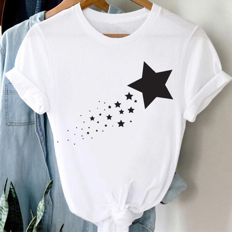 Женская футболка с коротким рукавом и принтом Peace Shadow 90-х годов, модная футболка, одежда, повседневная летняя женская футболка с рисунком