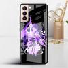 Glass Case For Samsung Galaxy S22 S20 FE S21 5G S10 S9 Plus Note 10 20 Lite Tempered Phone Cover Anime Genshin Impact Cool