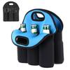 Portable Wine Bottle Bag Six Pack Insulated Diving Material Outdoor Beer Cover Cooling Holder Carrier
