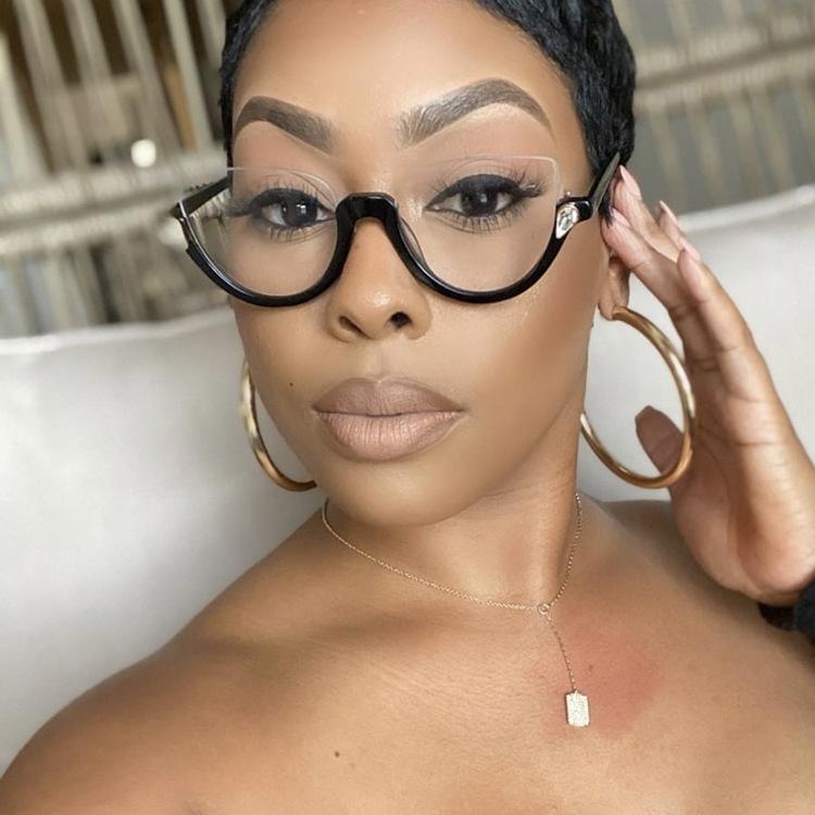 Новые женские треугольные очки в оправе, модные, индивидуальные, ретро, классические, с бриллиантами, полуоправа, простые очки