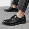 Black New Men's Leather Shoes Fashionable Classic Minimalist Style Daily Office Outdoor Business Party Youth Adult Shoes