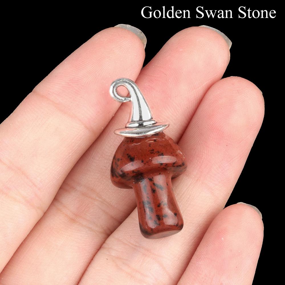 Хэллоуин Ведьмы Шляпа Натуральный Хрустальный Камень Гриб Подвеска Богемные Драгоценные Камни Подвески для Ожерелья Женщины Мужчины Изготовление Ювелирных Изделий Снова в Школу Ремесло