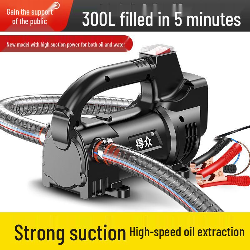 Electric Diesel Fuel & Kerosene Transfer Pump - 12V/24V/220V Self-Priming Oil Transfer Device