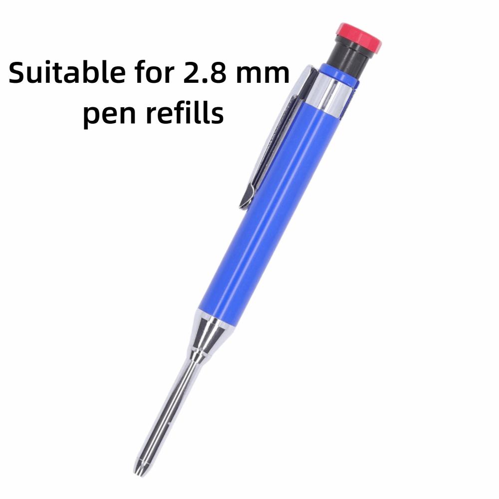 Deep Hole Tip Mechanical Carpenter Pencil Long Nose Tip Construction Pencil For Woodworking