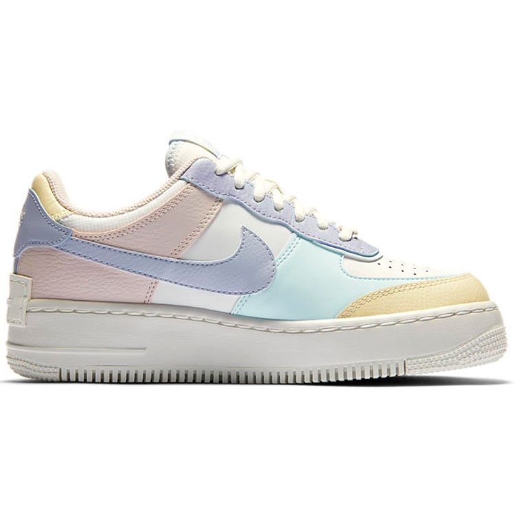 Nike Женские кроссовки Air Force 1 Shadow Pastel White Summit-White Glacier-Blue CI0919-106