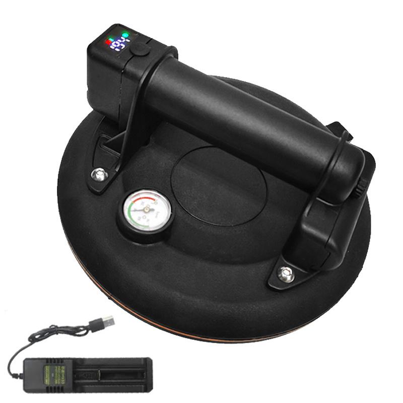 8-дюймовая электрическая вакуумная присоска для стеклянной плитки, прочная, 220 кг, несущая способность, 5000 мАч, электрическая вакуумная присоска с воздушным насосом