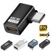240 Вт Type-C Конвертер 80 Гбит/с 8K 60 Гц USB4 Адаптер Передача Данных Штекер на Розетку USB-C Удлинительный Разъем Мобильный Телефон