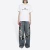 Balenciaga Женская футболка Bb Pixel Средняя посадка Белый 612965TKVI79040