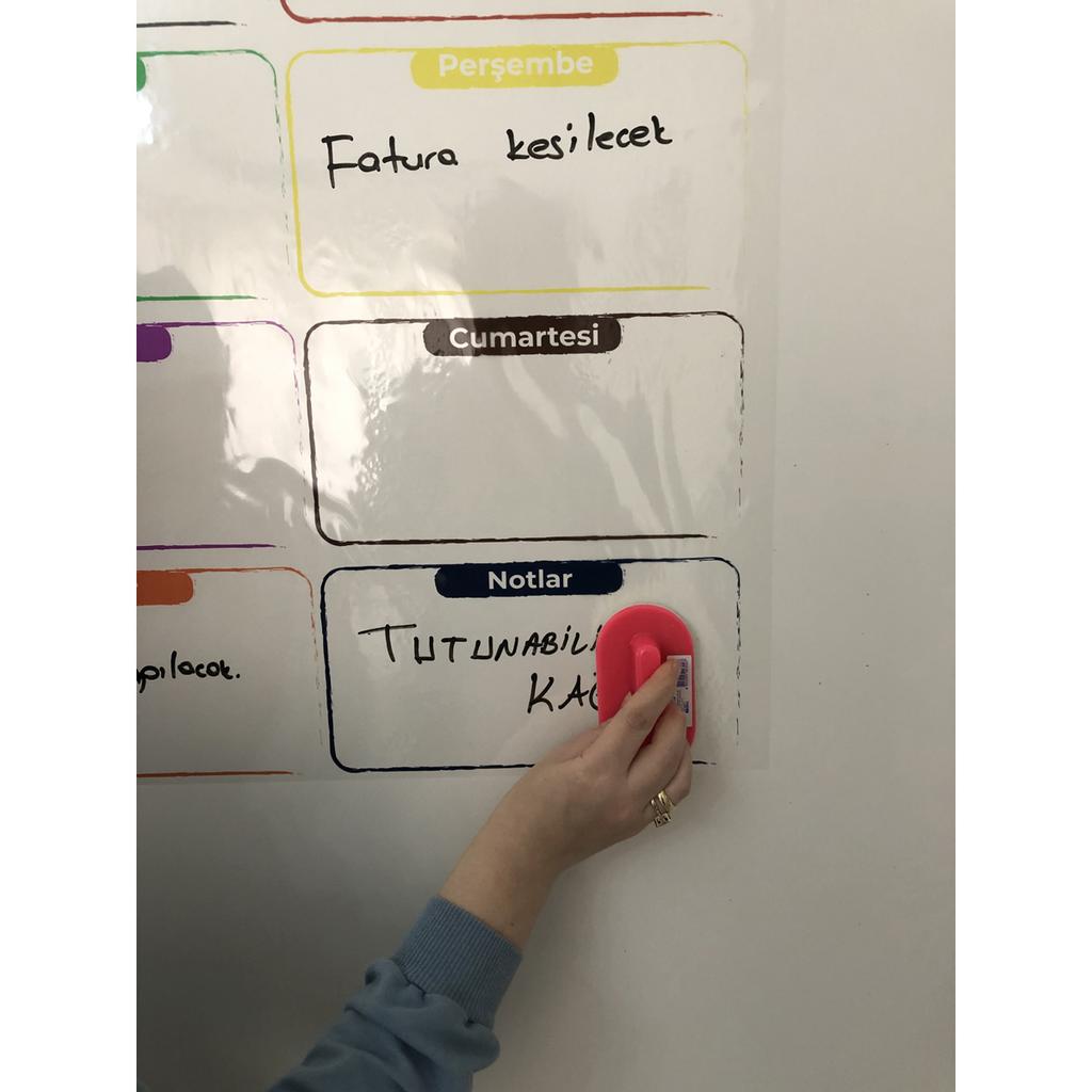 Еженедельный планировщик и годовой календарь на 2023 год. Доска для письма. Умная бумажная доска, 100x56 см + ручка, модель 1.