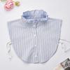 Stand Striped Half-Shirt False Collar for Women's Shirt Blouse Tops Removable Detachable Collars Women Fuax Cols