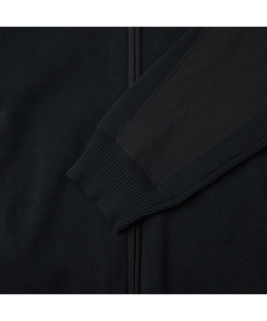 Series Hybrid Zip-Up Hooded Cardigan Sawas26001Bkx