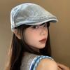 Washed Denim Beret Y2k Newsboy Hat Fashion Forward Hat  Women