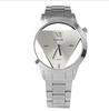 Elegant Triangle Dial Watch Hollow Design Fashionable Steel Band And Glass Surface