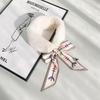 Women Fake Collar Tie Winter Faux Fur Woman False Collar Girls Detachable Fur Collar Ribbon Warm Scarfs for Ladies Neckerchiefs