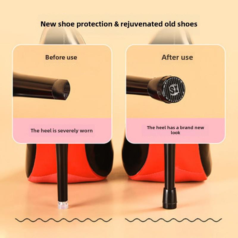 Silent Anti-Slip Stiletto Heel Protectors: Mute, Wear-Resistant Pads for Women's High Heels