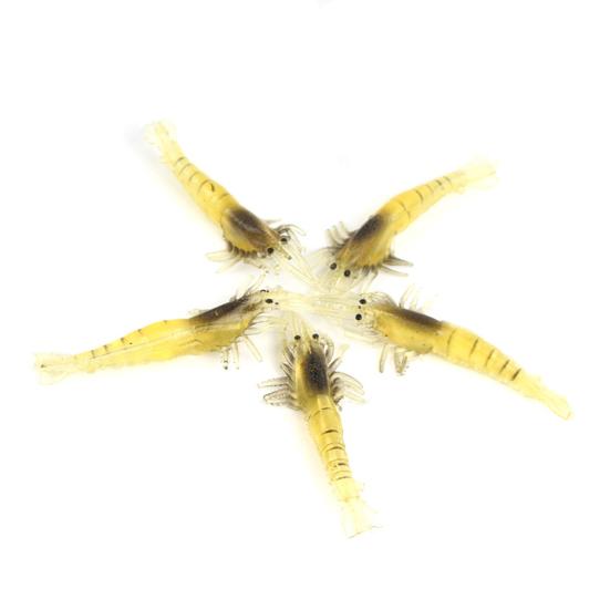 MUQZI спортивные аксессуары 3 шт. мягкие креветки в форме бионических приманок гольяна приманки воблеры рыболовные снасти