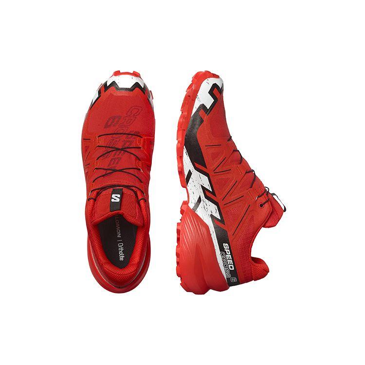 SALOMON Speedcross 6 Gore-Tex Нескользящие Прочные Низкие Уличные Функциональные Кроссовки Мужские Кроссовки Красный Черный 417390