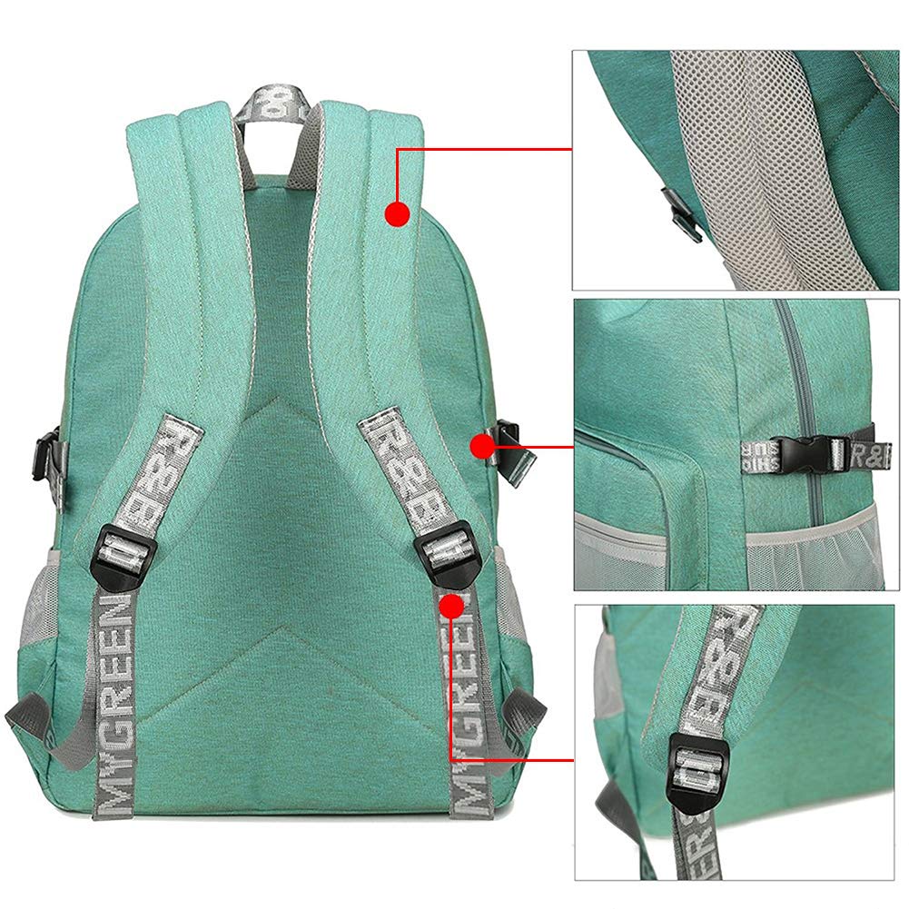 Mygreen Lightweight Backpack for Elementary School and Field Students, Travel, Trips, 18L, Water-Repellent (Blue)