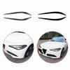 Применимо к Alfa Romeo Giulia 2015+ Высококачественные ABS Накладки на фары Накладки на веки Глянцевый черный Карбоновый вид Комплект кузовных деталей