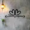 Personalized Metal Wall Art, Custom Heart Couples Sign, Wedding Anniversary Gift