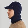 Hoodie Winter Neckerchief Men 3 in 1 Peaked Cap Fashion Men Knitted Hat  Outdoor
