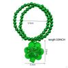 ST. Браслет-ожерелье из бисера на день Святого Патрика для карнавальной вечеринки, сувениры, лист