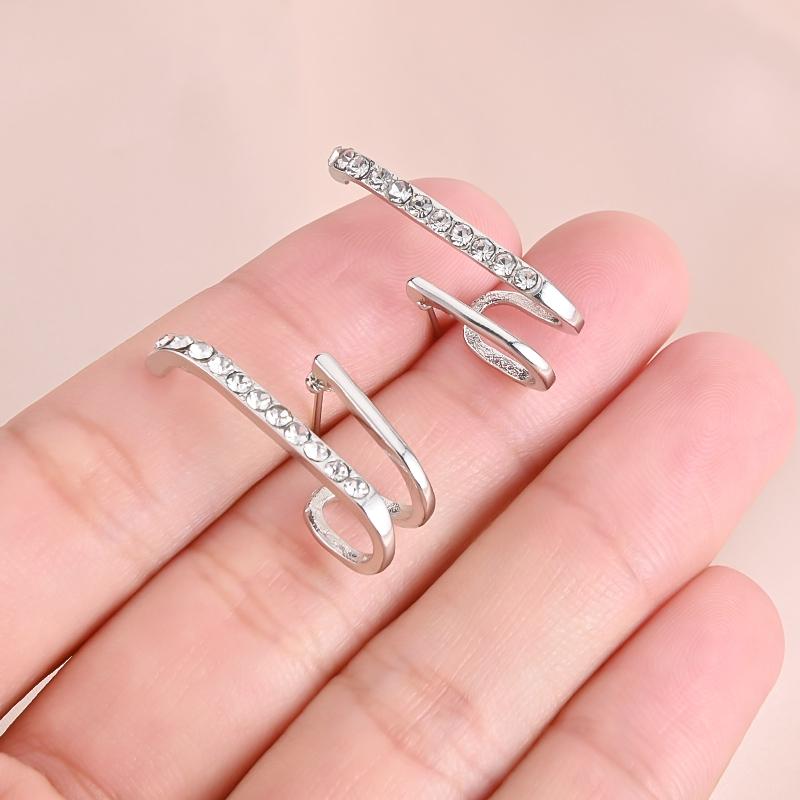 2022 новый дизайн, нестандартные U-образные золотые серьги для женщин, корейские модные украшения с кристаллами, необычные аксессуары для вечеринок для девочек