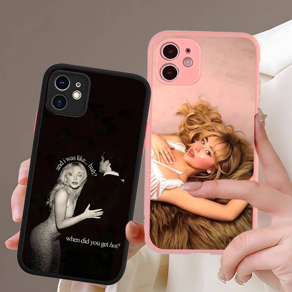 Певец S-Сабрина К-Карпентер Для IPhone 16 13 15 11 12 14 Pro Max 15 16 Plus X XS MAX Матовый чехол для телефона