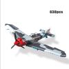 STEM Конструктор Истребитель Самолет La-7 Spitfire Як-1Б Bf-109E Самолет Технические Кирпичики Детская Игрушка подарки на день рождения