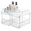 Set of 2 Kitchen Storage Racks for Closets, Bathrooms, and Under-Sink Storage, Condiment Organizers, Small Item Organizers, Easy Assembly, Space-Savin