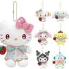 Sanrio 50-летний юбилей Куроми и Моя Мелоди Клубничная Плюшевая Брелок-Подвеска
