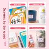 350 Sheets/Roll Cartoon Name Stickers Water Cup Stickers Waterproof Classification Labels Sticky Note Stickers Stationery