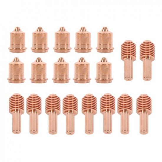 Plasma Cutting Torch Consumables 10Pcs 220671 Nozzle &10Pcs 220669 Electrode Tip