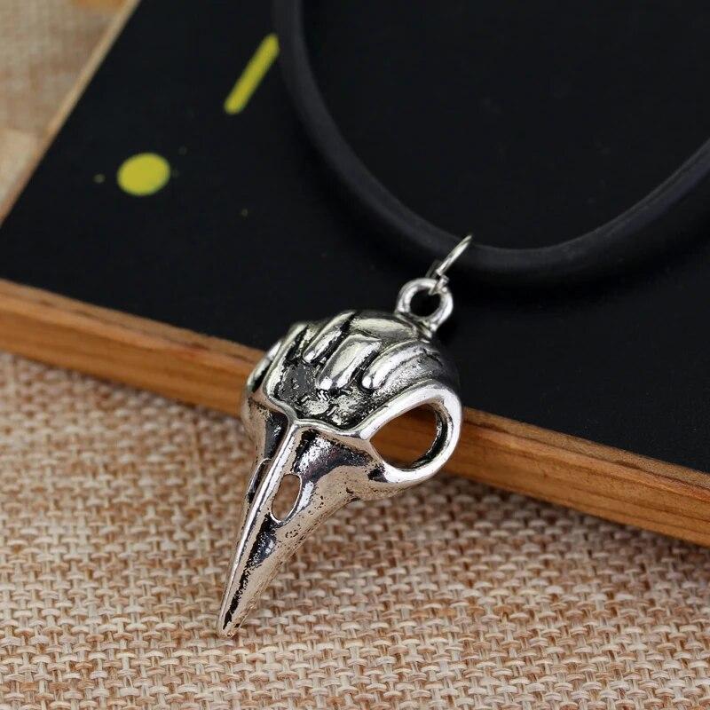 Мода Винтаж Птица Череп Кулон Ворон Беллатриса Ворона Лестрейндж Ожерелье Готический Стиль Для Мужчин Женщин Подарок