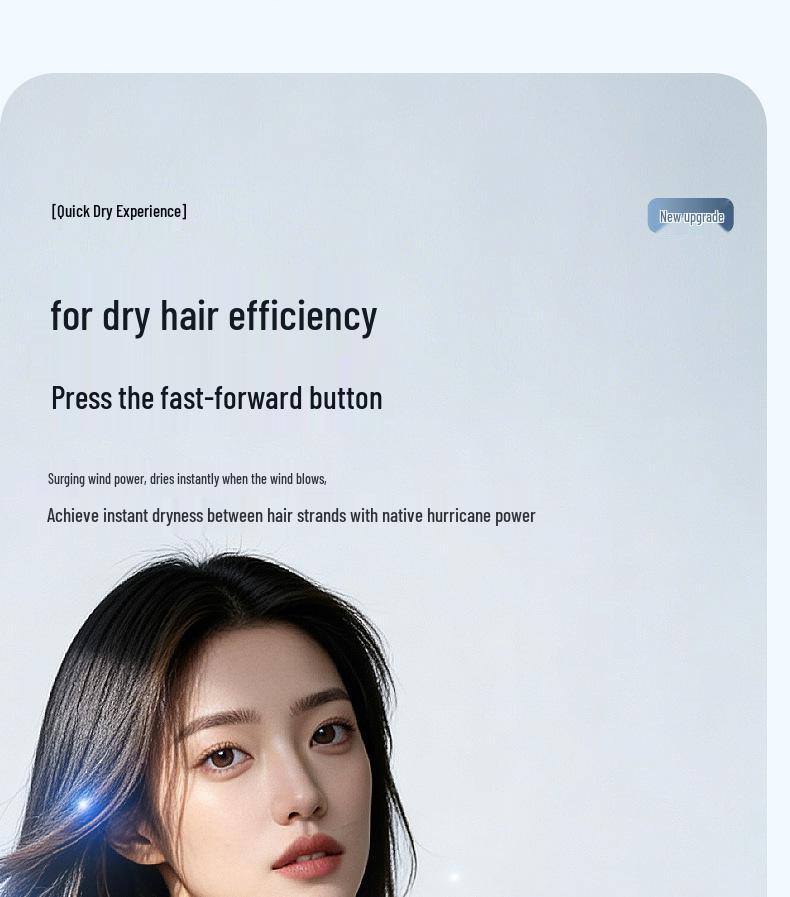 Portable High-Speed Hair Dryer: Foldable, High Power & Constant Temperature for Home, Travel, and Dorm Use