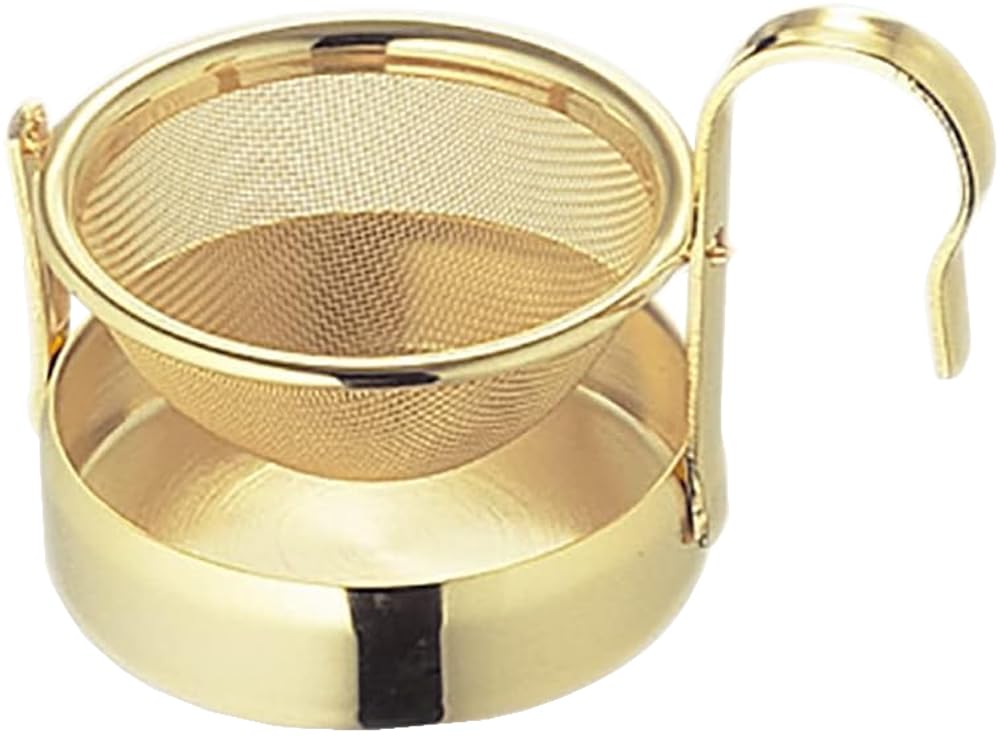Aoyoshi CASUAL PRODUCT German-Style Tea Strainer, Gold, 010736