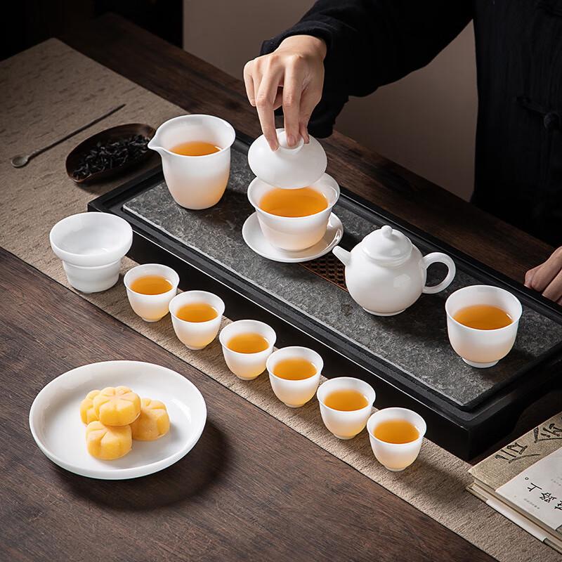 Haofeng L-Style Jade Porcelain Kung Fu Tea Set
