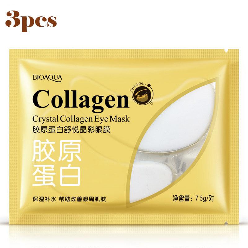 Коллагеновая успокаивающая маска для глаз Crystal Color Питательная, увлажняющая и увлажняющая маска для глаз