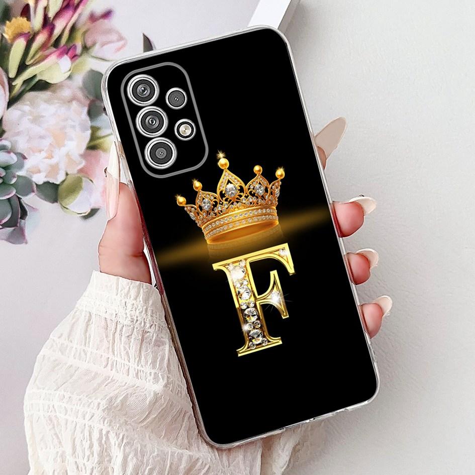 Милый Чехол с Буквами для Samsung Galaxy A13 A23 A33 A53 5G Прозрачный Силиконовый Мягкий TPU Парные Чехлы для Samsung A13 4G Capa