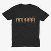 Retro Chess Pieces T-Shirt with Vintage Rainbow Stripes for Chess Lovers, Chess Rainbow Design, Chess Player, Chess Gift, Chess T Shirt