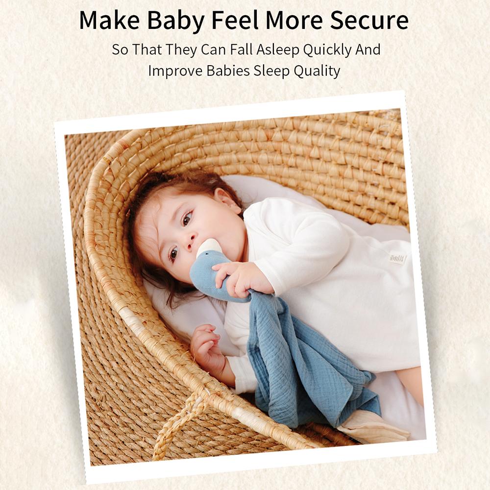 Милые детские одеяла для безопасности животных, мягкие хлопковые милые детские успокаивающие полотенца унисекс