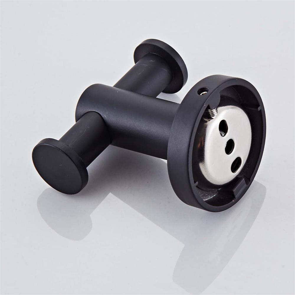 Черный двойной крючок для одежды из нержавеющей стали, бытовой подвесной одинарный крючок для одежды, крючок для ванной, фурнитура для ванной, вешалка 2023