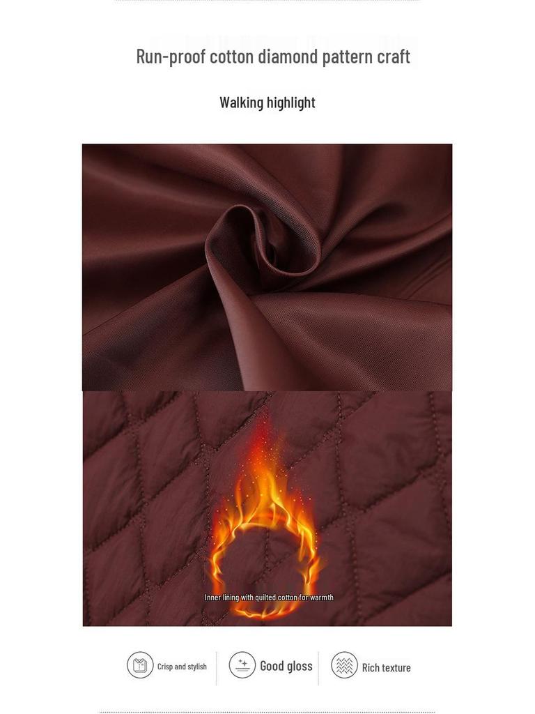 Women's Winter Cotton-Padded Jacket: Fashionable, Thickened Coat for Moms and Seniors 2024