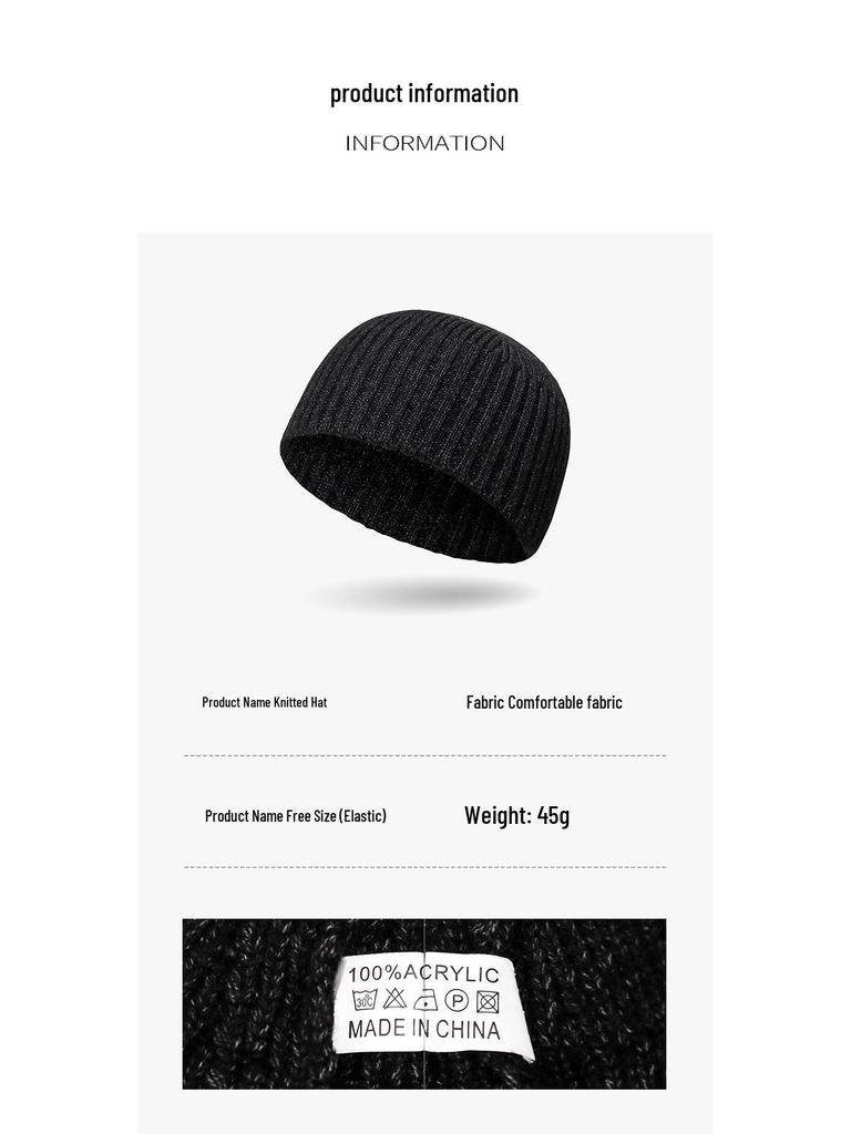 Мужская зимняя вязаная шапка-юппи из пряжи с сердцевиной для альпинизма и катания на лыжах