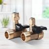 1/4" 3/8" 1/2" BSP Резьбовой Быстроразъемный Угольник с Шаровым Краном Тройник 3 Хода POM / Сплав / Латунь Очиститель Воды Система Обратного Осмоса RO Фильтр